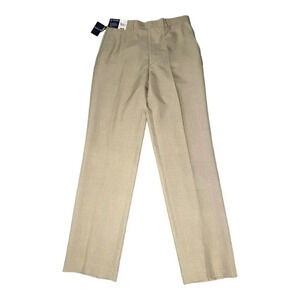 NEW Stafford Essentials Men’s 32W 32L Khaki Classic Fit Trousers‎ NWT